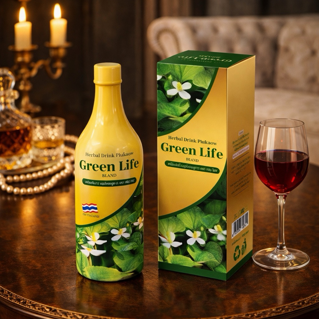 [มีของแถม]กรีนไลฟ์ เครื่องดื่มคาวตองรสชาติอร่อยทานง่าย ขนาด750ml