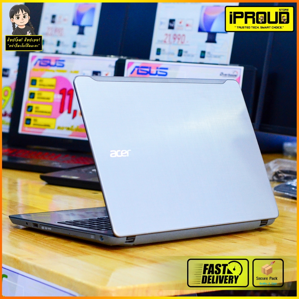 โน๊ตบุ๊คมือสอง Acer Aspire F5-573G-53SJ | Core i5-7200U | GTX 950M (4GB) | RAM 8GB | SSD 128GB+750GB