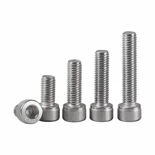 สกรูสแตนเลส 304 หัวกระทะ หกเหลี่ยมใน M2, M2.5, M3, M4, M5 Allen Socket Screw สำหรับงาน DIY เครื่องพิมพ์ 3D