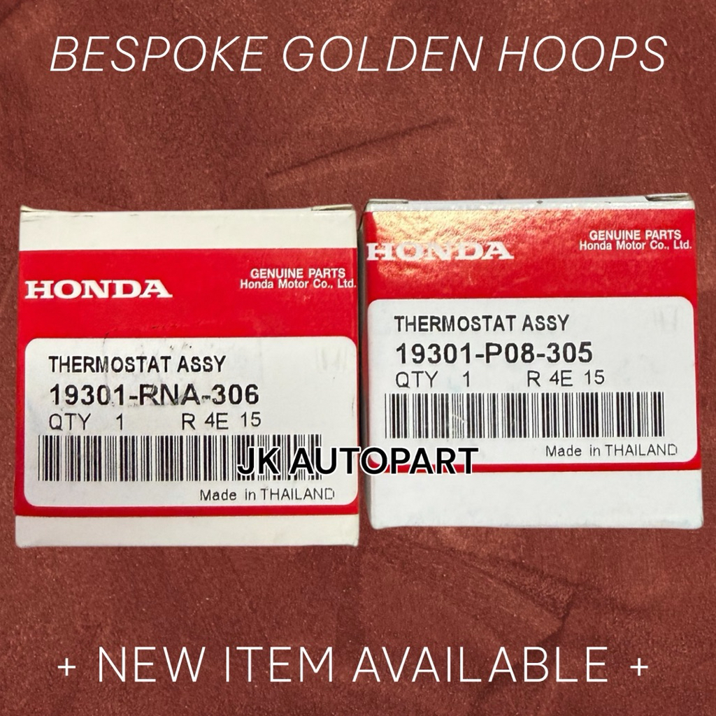 OEM แท้ๆ วาล์วน้ำ HONDA CIVIC CITY ACCORD 78องศา 19301-P08-305, 82องศา 19301-RNA-306 วาวน้ำฮอนด้าซีว