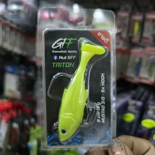 ปลายางไททั้นtriton ขนาด8เซน14กรัม มีสีสัน และหางสี