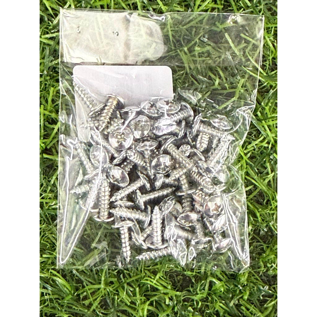 น๊อตสกรูหัวร่ม ขนาด 3.5x12mm.(แพ็ค 50 ตัว)