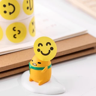 [พร้อมส่ง🇹🇭] สติ๊กเกอร์ (ม้วน490ดวง) Yellow Smile ขนาด 1 นิ้ว