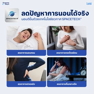 [เซ็ตสุดคุ้ม] Lunio Gen4+Lunio Smart Rise เตียงนอนปรับระดับไฟฟ้า มาพร้อมกับที่นอนยางพารา ช่วยรองรับสรีระและลดการสั่นไหว