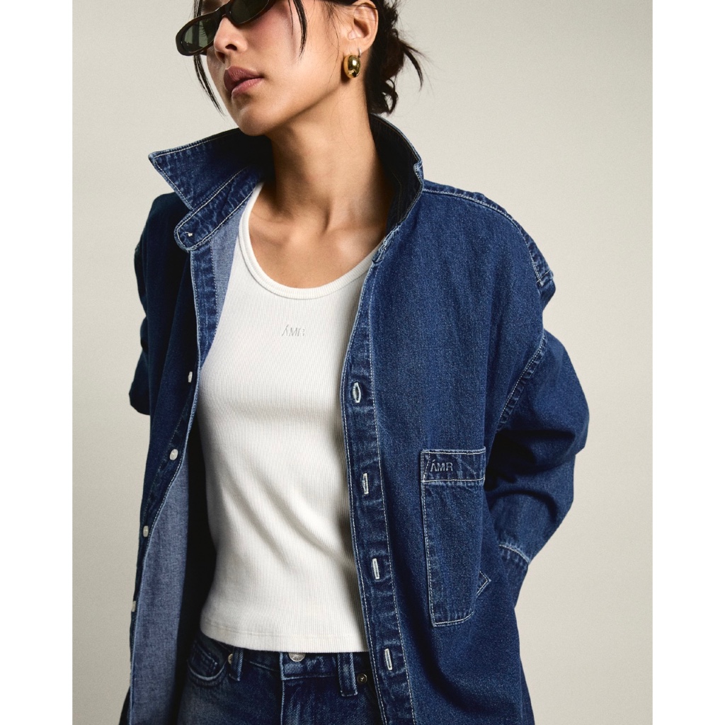 AMR DE SAISON ( AIMER ) - Oversized Shirt in Indigo Denim