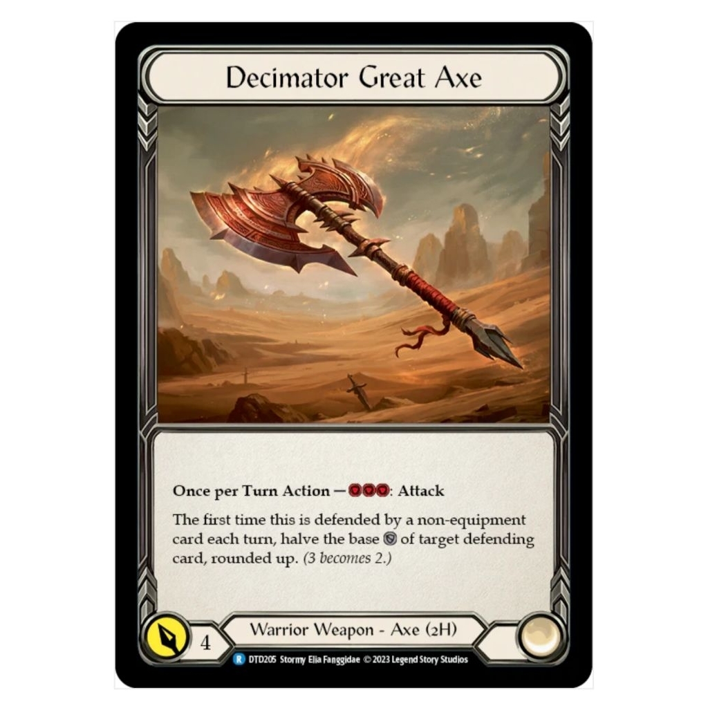 Flesh and blood:Decimator Great Axe(Cold Foil)