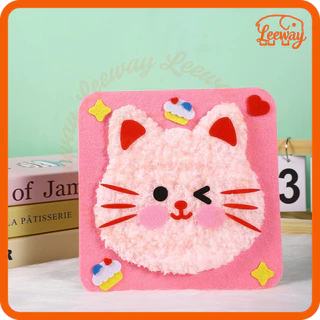 ของขวัญเด็ก ชุดเย็บภาพ DIY ไม่ต้องใช้เข็ม ปลอดภัย ฝึกสมาธิ กิจกรรมครอบครัว แม่ลูกทำด้วยกัน