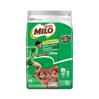 [ยกลัง] [พร้อมส่ง]ไมโล Nestlé Milo 900gx12 ถุง สูตรเข้มข้น ชงร้อน/เย็น อร่อย หอม โปรตีนสูง