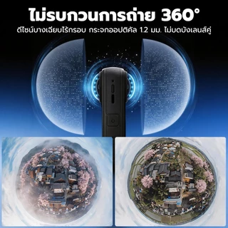 Lens Guard สำหรับ Insta360 X5/X4 เลนส์การ์ดกระจกนิรภัย กันรอย กันน้ำ ถ่ายภาพคมชัด360°