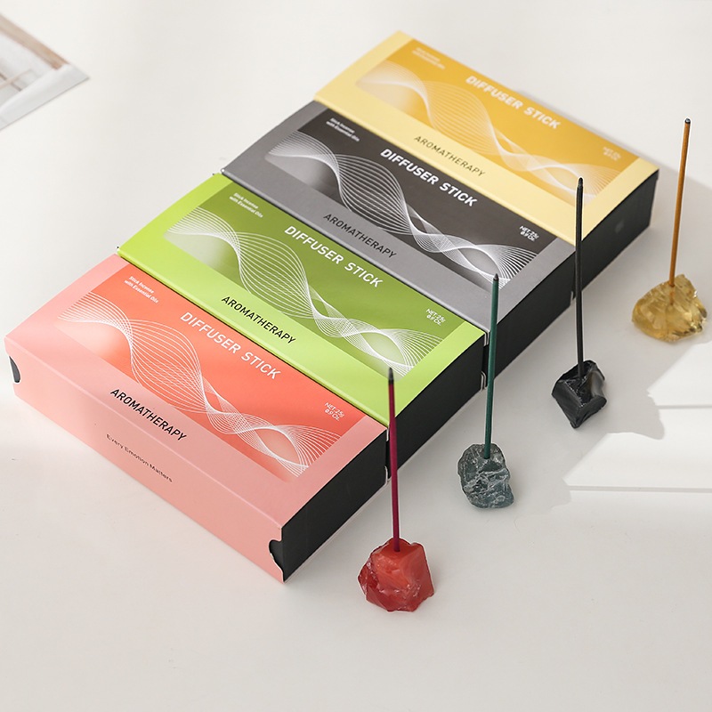 ธูปหอมอโรม่า พร้อมแท่นหิน Aromatherapy Incense Sticks Set