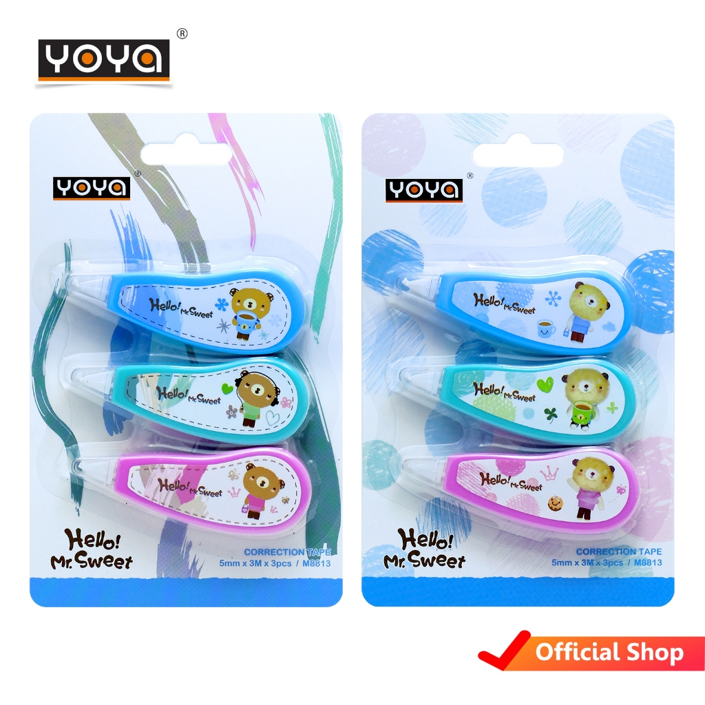 YOYA เทปลบคำผิด MR. SWEET รุ่น M8813 แพ็ค 12