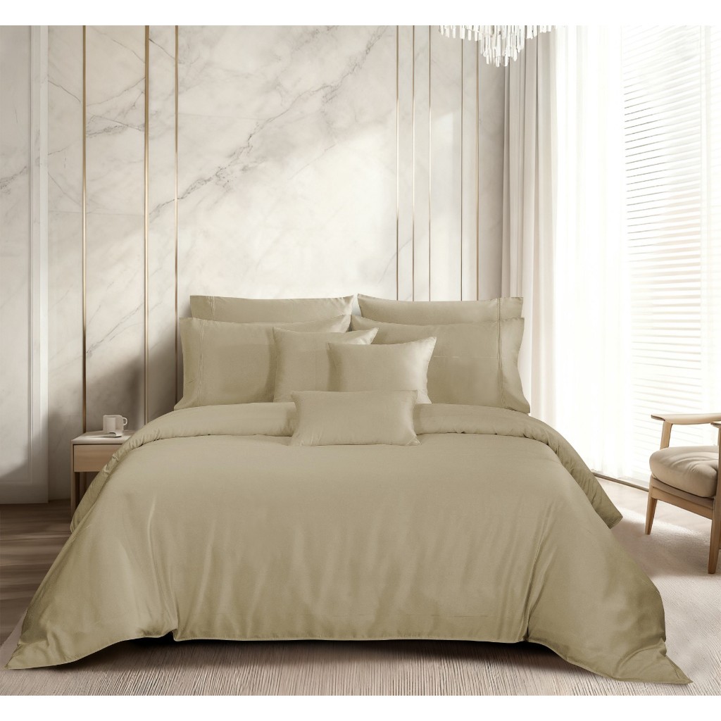 [ราคาโปร] Akemi ผ้าปูที่นอน 3.5 ฟุต 2 ชิ้น TENCEL รุ่น Earnest Dobby 1200 เส้นด้าย