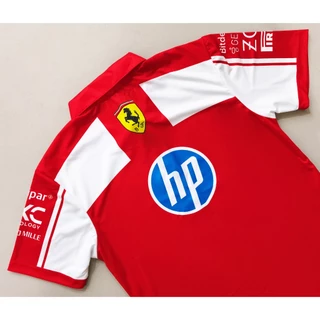 เสื้อ F1 เสื้อโปโลฟอร์มูล่าวัน ทีม เฟอร์รารี่ #FM0184 พิมพ์ทั้งตัว ไซส์ S-5XL