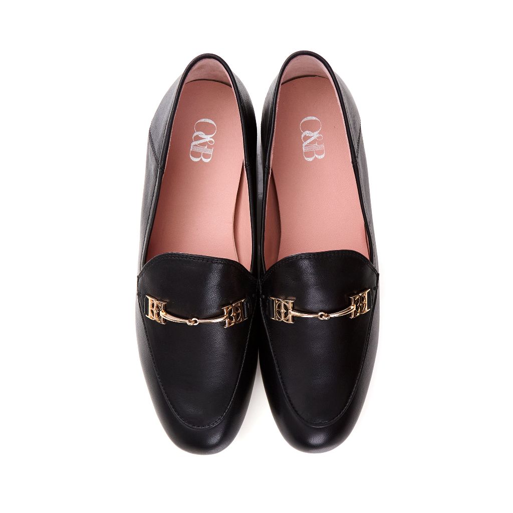 O&B รองเท้าหนังแท้ รุ่น BIANCA LOAFERS IN NERA BLACK-11294SC11758F_S6BKXX