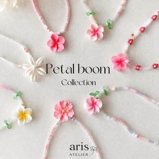 Petal boom | สร้อยลูกปัดจี้ดอกไม้ลีลาวดี สร้อยไปทะเล summer