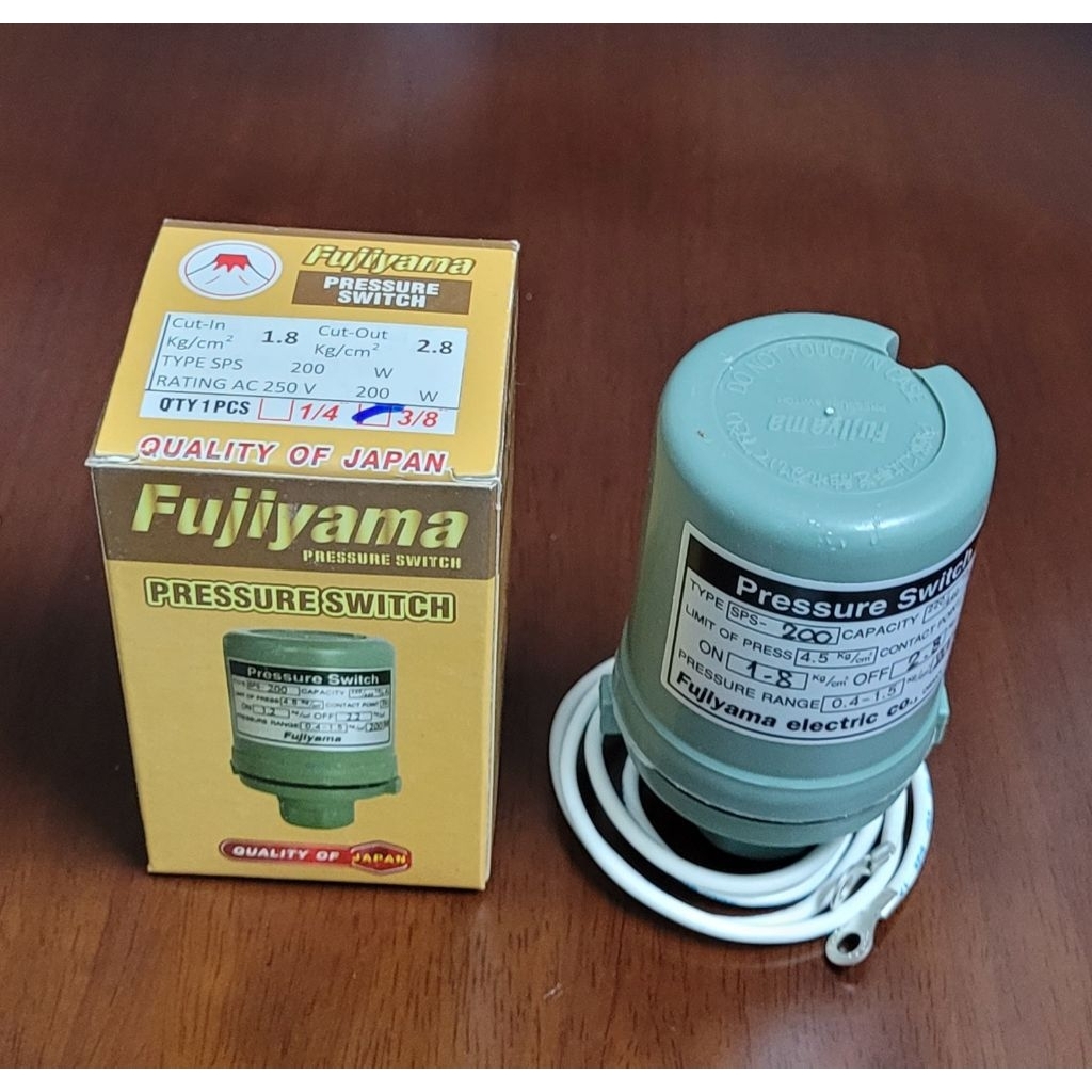 อะไหล่ปั๊มน้ำสวิทช์แรงดัน Pressure Switch On 1.8 Off 2.8 รูในเกลียว 3/8" type SPS 200W • ใช้กับปั๊มน้ำอัตโนมัตื