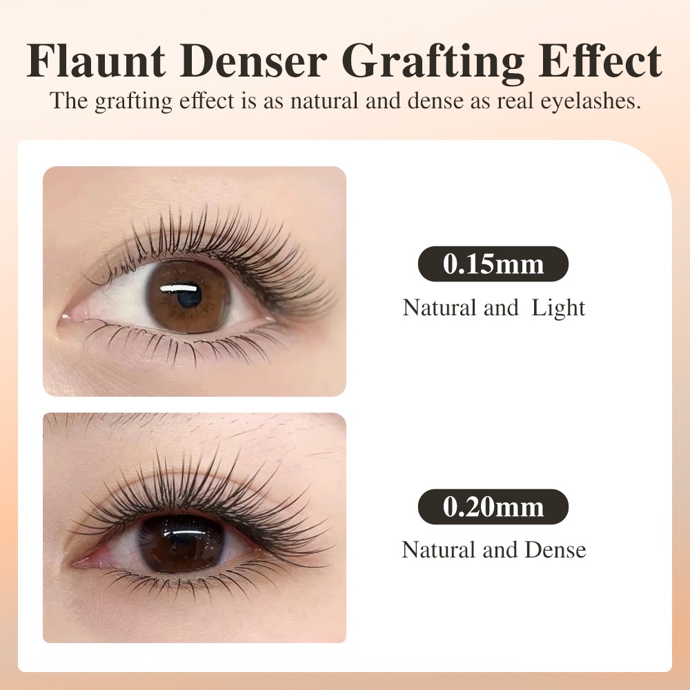 ส่งใวในไทย💗ขนตา NAGARAKU Matte เส้นแบนปลายแฉก ขนนิ่ม เหมาะสำหรับเส้นต่อเส้น ขนตาปลอม รูปที่ 3