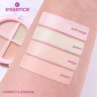 (NEW) essence CORRECT & CONCEAL colour correcting palette 10 คอนซีลเลอร์ คอเรคเตอร์ ปกปิดรอยดำ