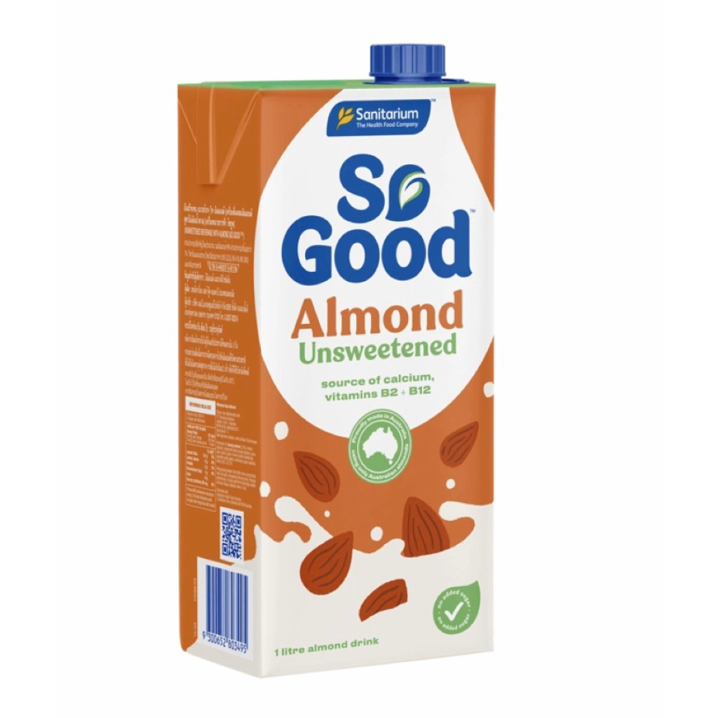 🇦🇺 Almond Milk So Good นมอัลมอนด์ มี 2 รส ขนาด 1000ml