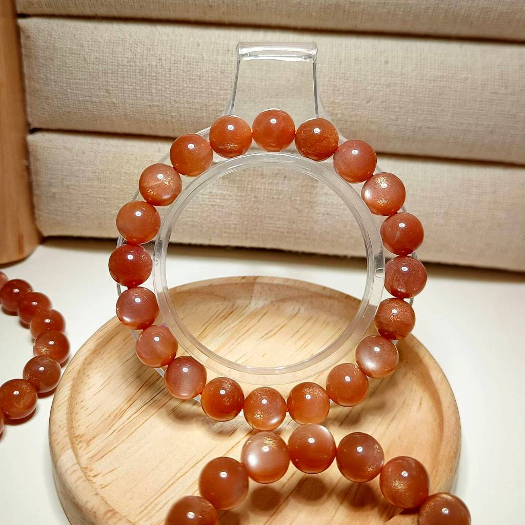 สร้อยข้อมือหิน ซันสโตน”Sunstone” หรือ สุริยกานต์ พลังงานหยาง ราคา ถูกที่สุด ดีลบีเคเค
