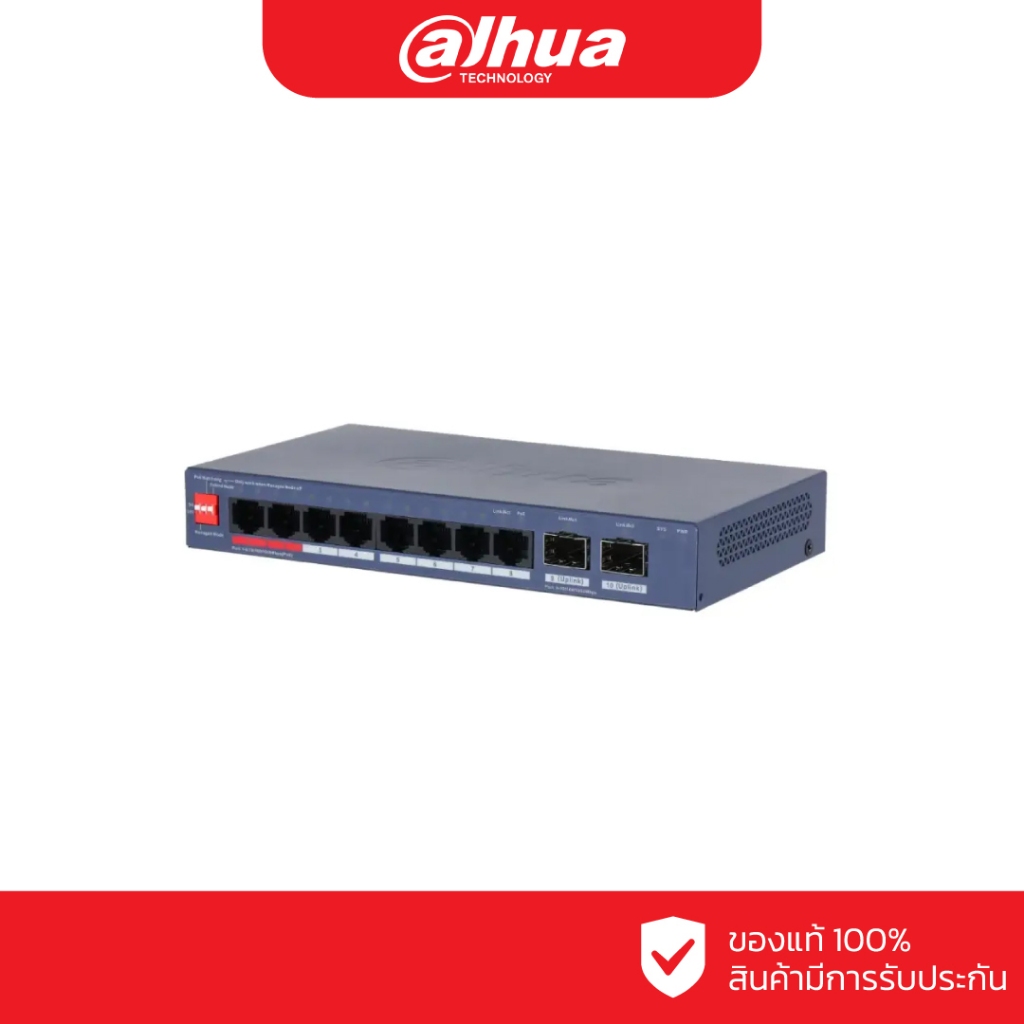 DAHUA DH-CS4210-8GT-110 10-Port Cloud Managed Desktop Gigabit Switch with 8-Port PoE