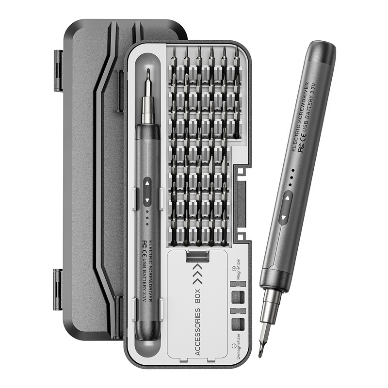 ไขควงไฟฟ้าชุด,แม่เหล็ก Precision Power Magnetic Screw Driver Bits,46 in 1 USB ชาร์จไฟฟ้าไร้สายซ่อมเครื่องมือชุดสกรู Driv