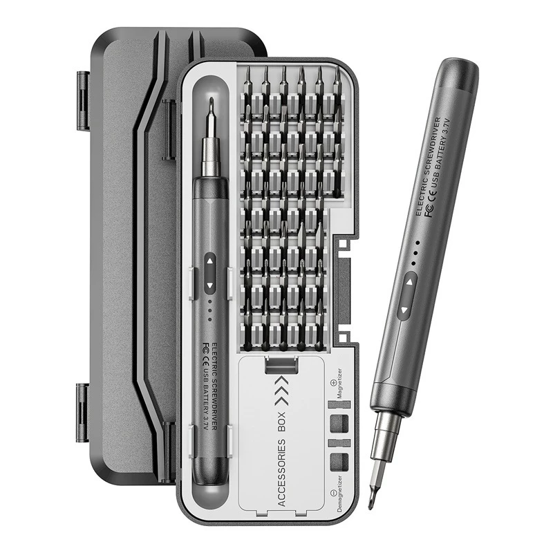 ไขควงไฟฟ้าชุด,แม่เหล็ก Precision Power Magnetic Screw Driver Bits,46 in 1 USB ชาร์จไฟฟ้าไร้สายซ่อมเครื่องมือชุดสกรู Driv