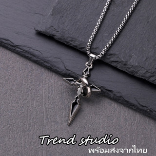 สร้อยคอไม้กางเขน สีดำสะท้อนแสง! คอลเลกชันสร้อยคอไม้กางเขนที่…