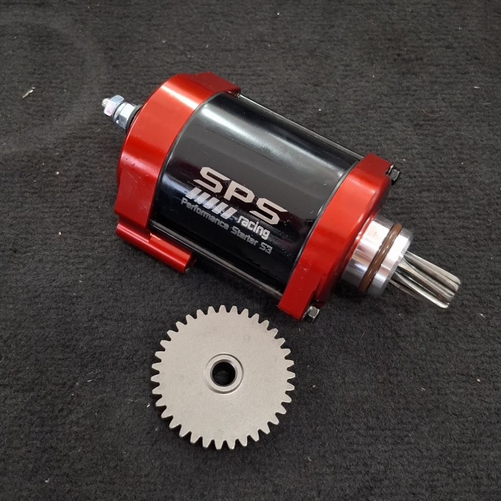 ไดร์สตาร์ทWave125 S3 CNC + เฟืองสตาร์ท เฟืองเฉียง Super Open SPS Racing by Sitmotor