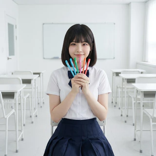 [12ด้าม] ปากกาลูกลื่น 0.5 มม Quantum ควอนตั้ม รุ่น Skate 111 (สเก็ต 111) . สีนำ้เงิน+แดง