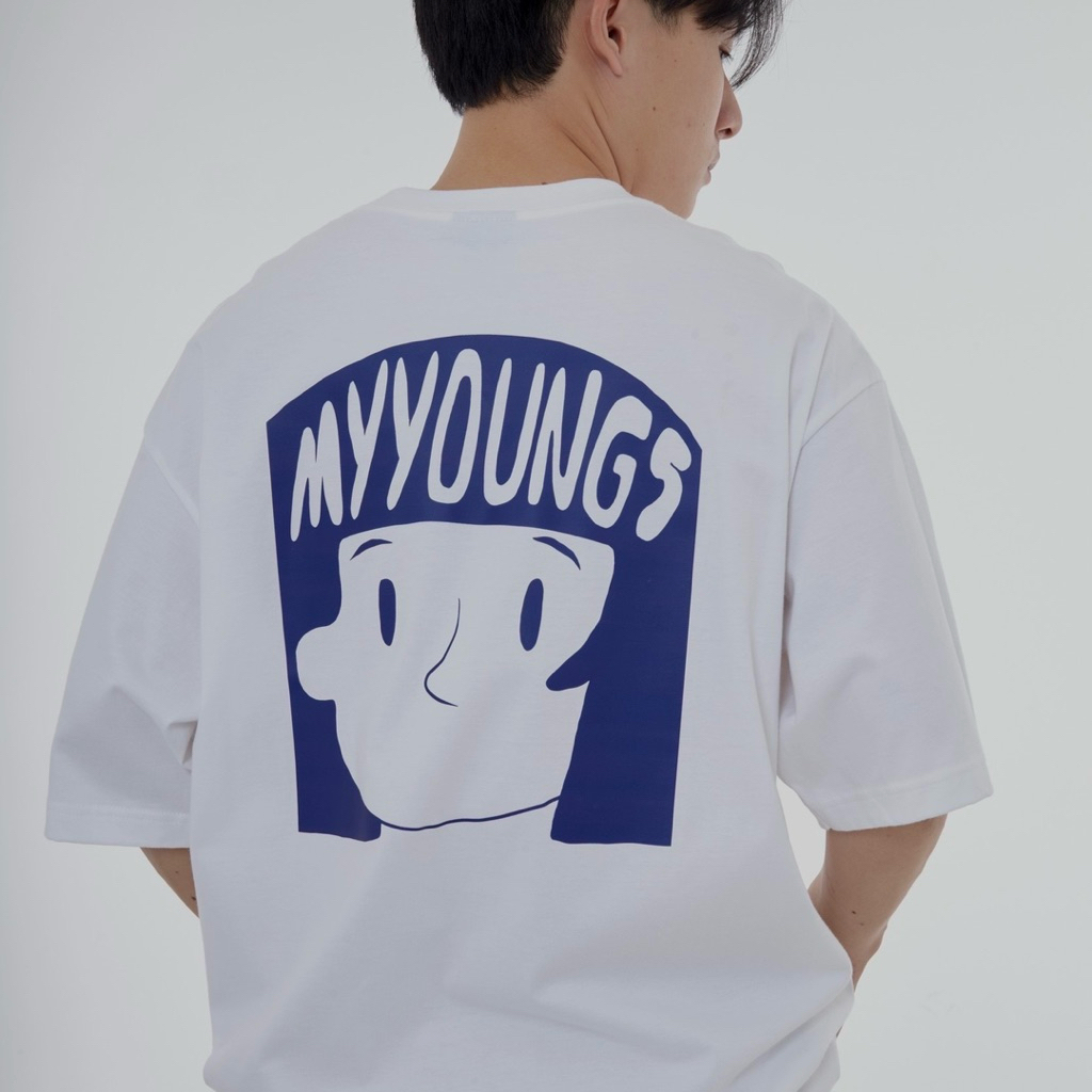 myyoungs - my face(oversized) เสื้อยืดโอเวอร์ไซส์