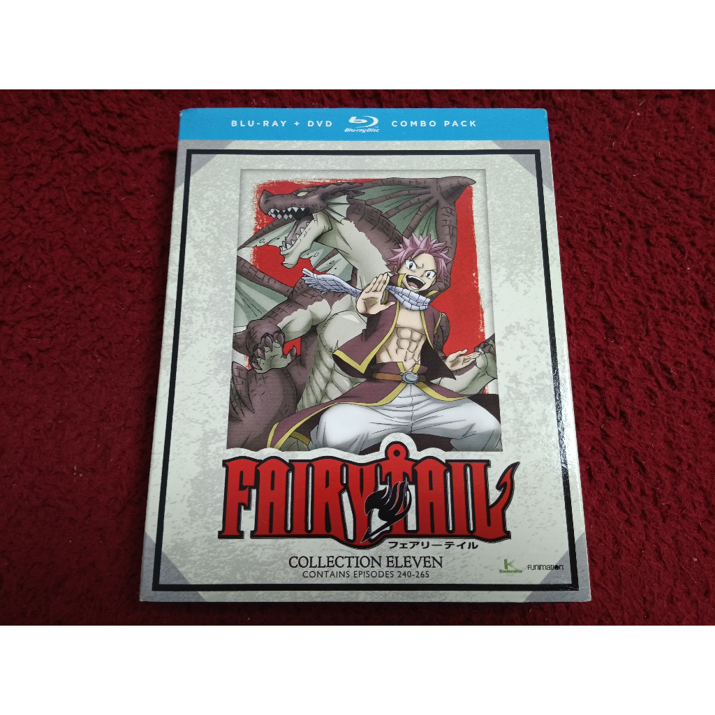 4DVDs+4Blu-R สากล  Fairy Tail Collection Eleven Blu-ray + DVD Combo Pack  สภาพตามรูปปก A1699