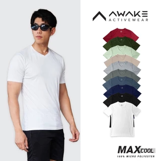AWAKE เสื้อกีฬาไมโครสปอร์ตคอวี Micro Sport
