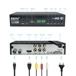 กล่องดิจิตอลทีวี DVBT2 TVBOX กล่องรับสัญญาณทีวีดิจิตอล กล่องรับสัญญาณทีวี รองรับภาษาไทย กล่องดิจิตอล