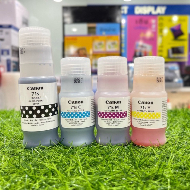 หมึกเติม canon GI-71s แท้ 100% BK C M Y for G1020/G2020/G3020/G1730/G2730/G3730 (NOBOX) ไม่มีกล่อง