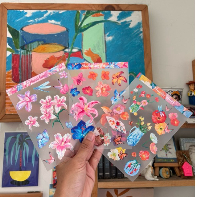 สติ๊กเกอร์ sticker murila muri เนื้อ PCV งานน่ารักมากกก