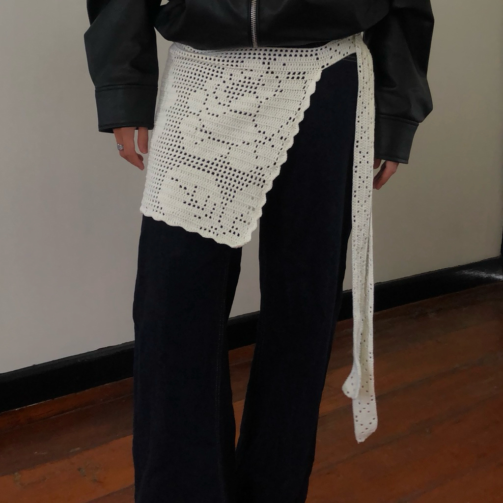 Flower   wrap  skirt