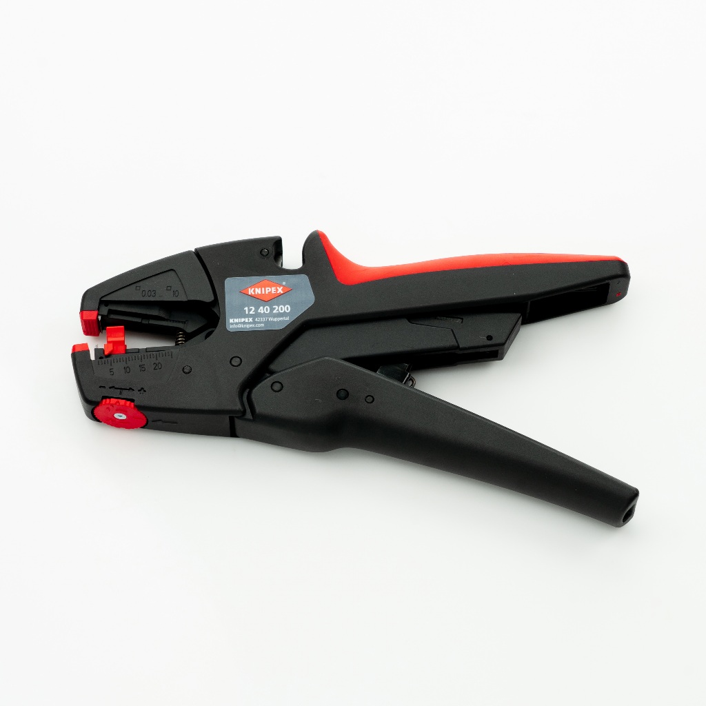 KNIPEX NO.12 40 200 Self-Adjusting Insulation Strippers Factory Gear by Gear Garage