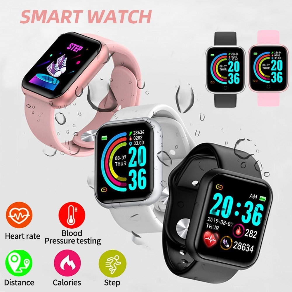 Smart Watch IP67 Waterproof Smart Bracelet Bluetooth Sports Digital Heart Rate Kids Wristband Smartw