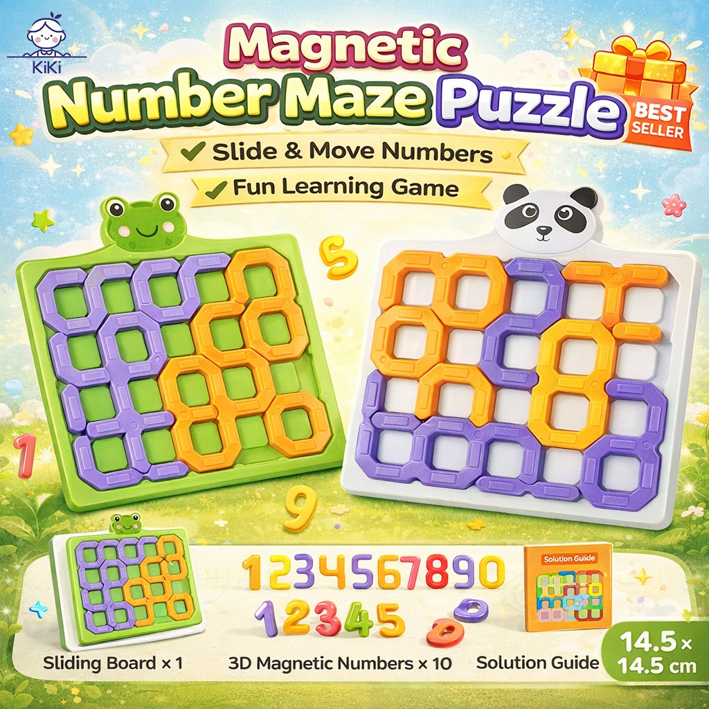 KiKi เกมตัวเลขฝึกคิด สำหรับเด็ก เสริมทักษะการเรียนรู้ เล่นสนุก ฝึกสมอง ของเล่นเพื่อการศึกษา