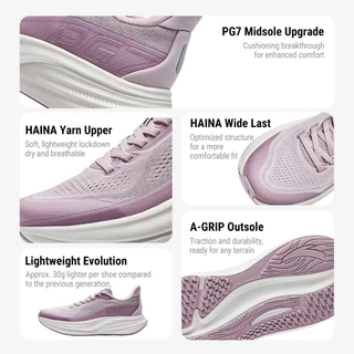 ANTA TRAVEL 3 PG7 รองเท้าวิ่งหญิ่งแบบนุ่มซัพพอร์ต หน้าเท้ากว้าง 2E 1226B5546 Official Store