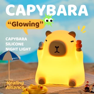 [ของแท้ รับประกันศูนย์ไทย]MOFii โคมไฟน่ารัก SITTING CAPY คาปิอ้วนนั่งถือปลากับส้ม ปรับแสงตั้งเวลาได้