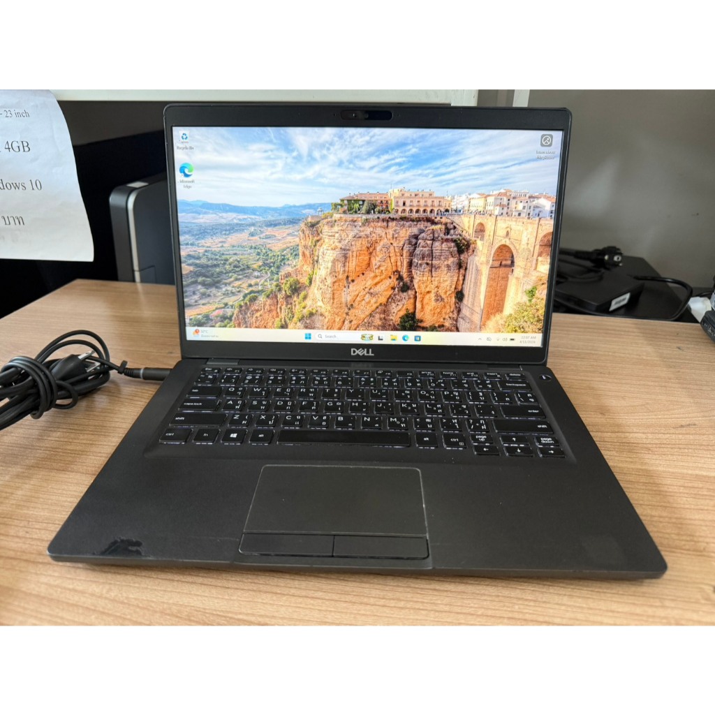 โน้ตบุ๊ค งานช่าง Dell Latitude 5400(i5-8365U/8GB/M.2 256GB) แบต 70% ปุ่ม F3,F7 ไม่ติด รอบเครื่องลอก