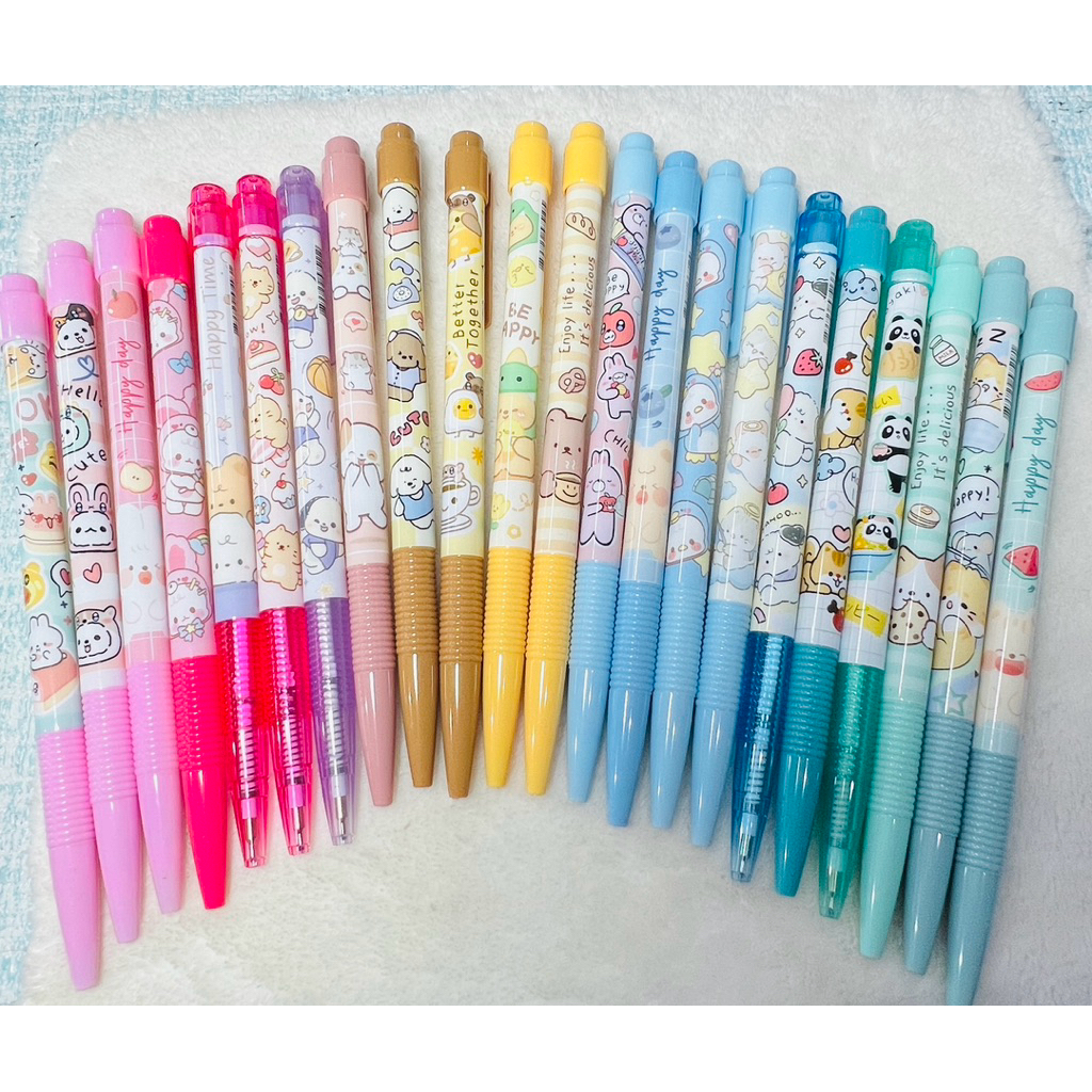 ปากกา Moshi Moshi ปากกาลูกลื่น สีน้ำเงิน ขนาด 0.38mm.(ราคาต่อ 1 ด้าม)