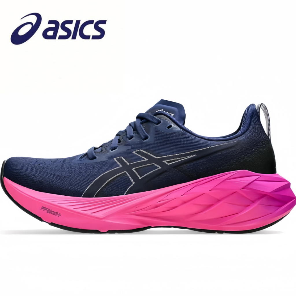 Asics Novablast 4 สีดำ สีชมพู （ของแท้ 100 %）
