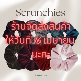 ที่รัดผมกำมะหยี่ ที่มัดผมกำมะหยี่ ที่มัดผม ที่รัดผม Scrunchi…