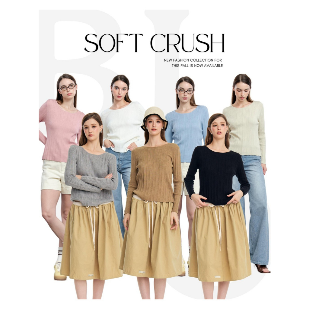 BCLS07 Soft Crush - เสื้อแขนยาว ไม่ร้อน และไม่บาง