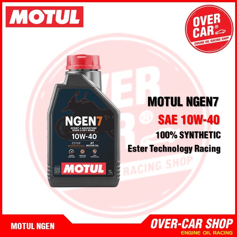 Motul NGEN7 Ester 10W-40 น้ำมันเครื่องสังเคราะห์ 100% 10W-40 API SP Regenrerated ของแท้100%