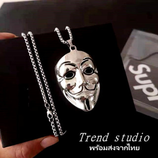 สร้อยคอหน้ากากมีสไตล์ ส่วนหนึ่งของซีรี่ส์สร้อยคอทรงเรขาคณิต …