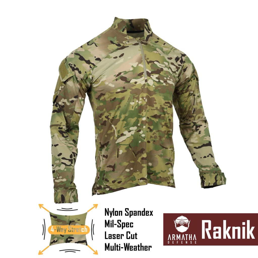 ARMATHA DEFENSE : เสื้อ Combat Shirt ผ้ายืด Raknik ลาย MC